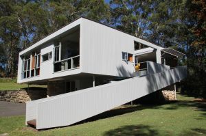 La primera casa que diseñó al venir a Australia.